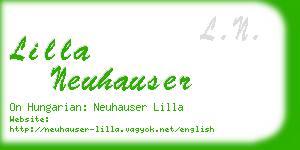 lilla neuhauser business card